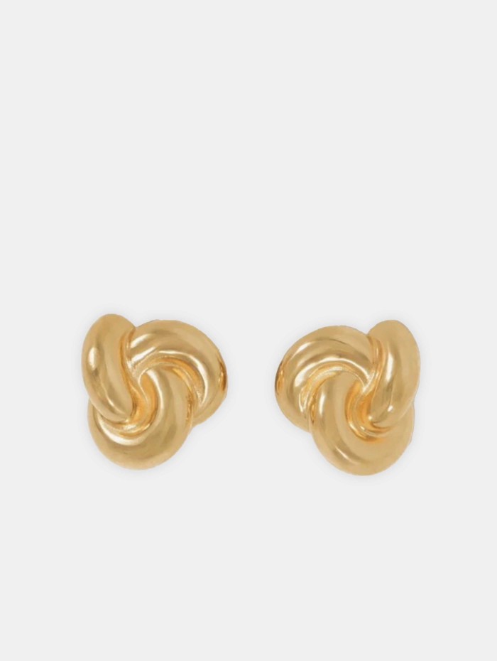 Boucles d'oreilles noeud or - Loli - Vivynrosa