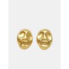 Boucles d'oreilles ovales martelées - Greta - Vivynrosa