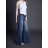 Jean wild leg en denim japonais - Katano wild horses - Boro denim