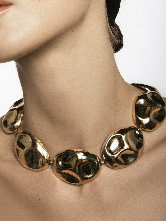Collier en pièces ovales - Greta - Vivynrosa