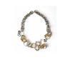 Collier anneaux entrelacés bicolore - Venus - Vivynrosa