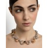 Collier anneaux entrelacés bicolore - Venus - Vivynrosa