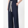 Pantalon en coton droit navy - Smmargento - Max Mara