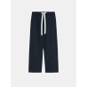 Pantalon en coton droit navy - Smmargento - Max Mara