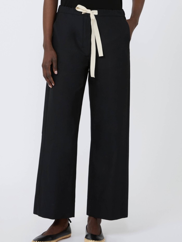 Pantalon en coton droit - Smmargento - Max mara