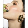 Boucles d'oreilles ovales martelées - Greta - Vivynrosa