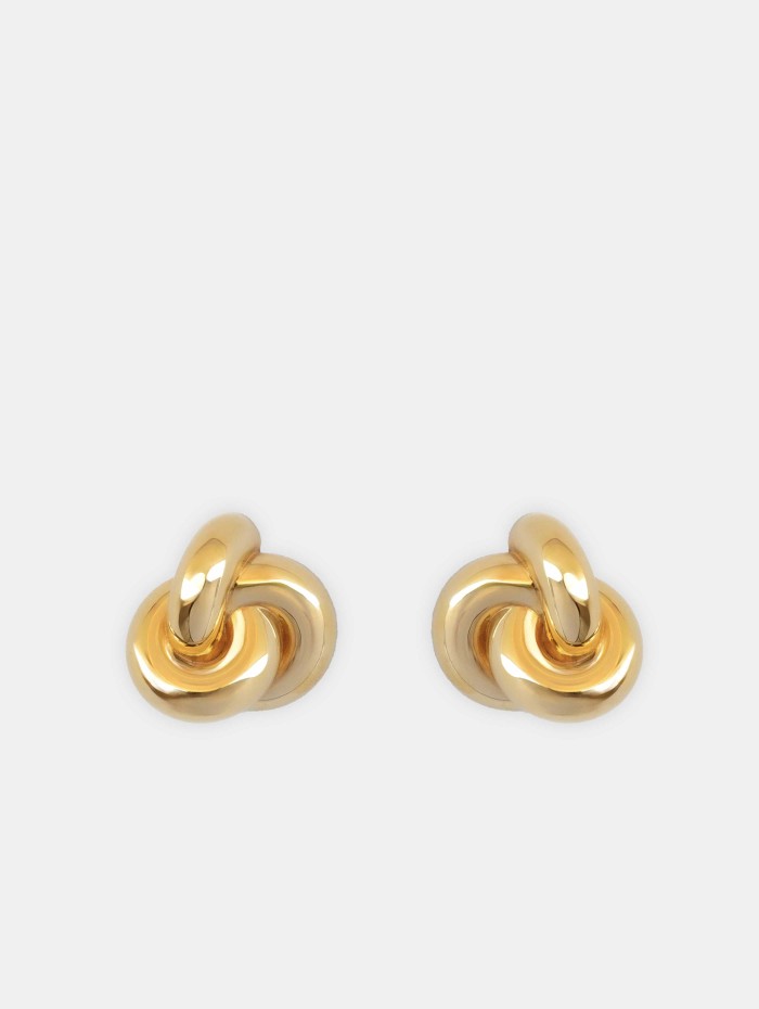 Boucles d'oreilles maxi noeud or XL - Genna - Vivynrosa