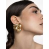 Boucles d'oreilles maxi noeud or XL - Genna - Vivynrosa