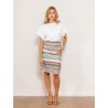 Jupe midi en viscose lamé - Missoni