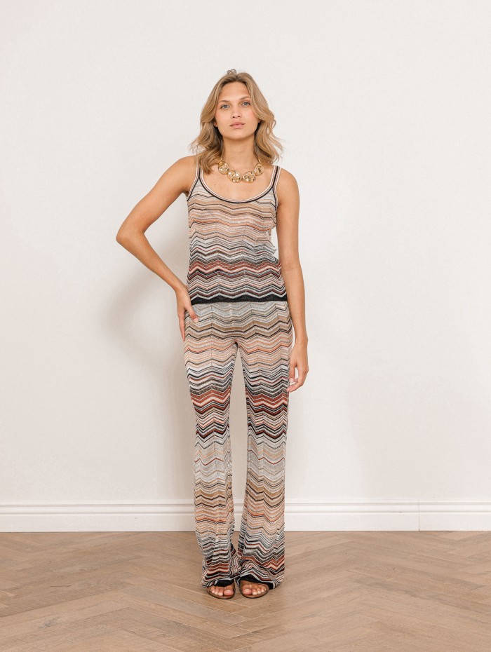 Pantalon taille haute - Zigzag - Missoni