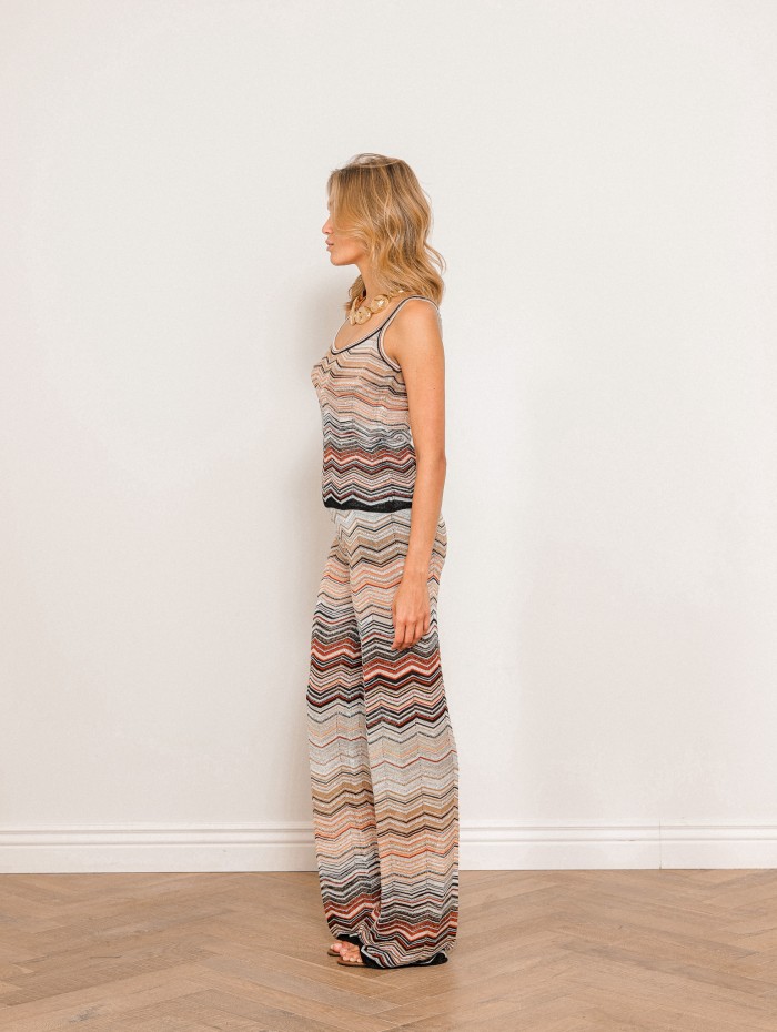 Pantalon taille haute - Zigzag - Missoni