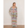Paréo long en viscose multicouleur - Long cover up - Missoni