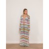 Paréo long en viscose multicouleur - Long cover up - Missoni