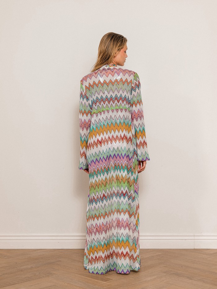 Paréo long en viscose multicouleur - Long cover up - Missoni