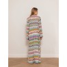 Paréo long en viscose multicouleur - Long cover up - Missoni