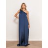 Robe charmeuse une épaule navy - Mona - 26 Avenue