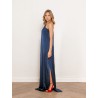 Robe charmeuse une épaule navy - Mona - 26 Avenue
