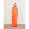 Robe charmeuse une épaule mandarine - Mona - 26 Avenue
