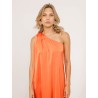 Robe charmeuse une épaule mandarine - Mona - 26 Avenue