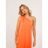 Robe charmeuse une épaule mandarine - Mona - 26 Avenue