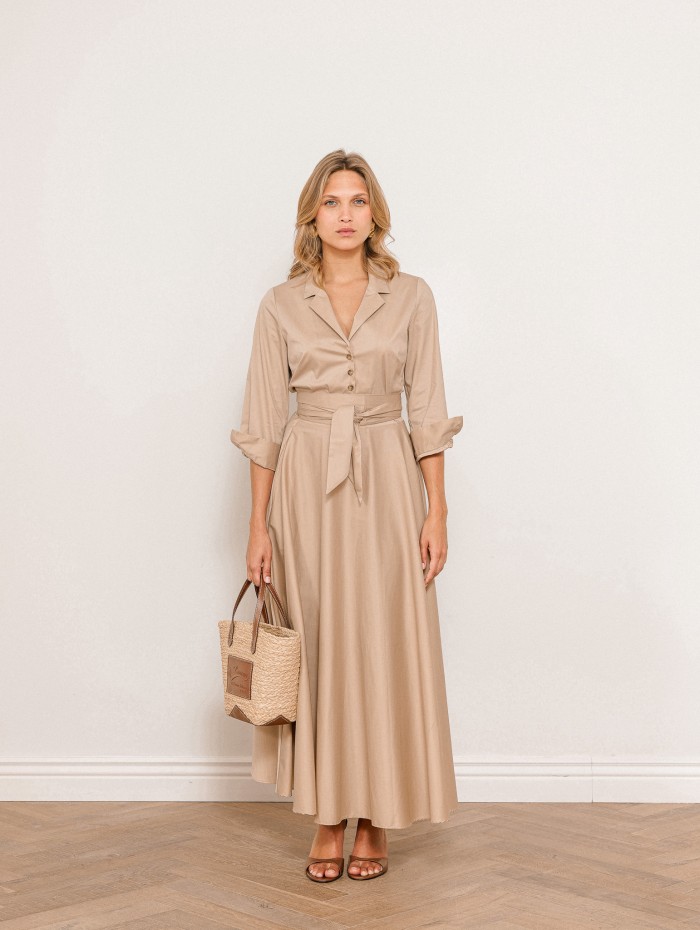 Robe longueur midi beige - Angelina - 26 Avenue