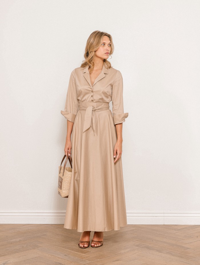 Robe longueur midi beige - Angelina - 26 Avenue