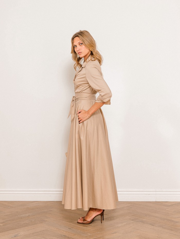 Robe longueur midi beige - Angelina - 26 Avenue