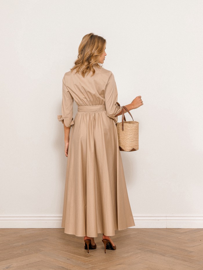 Robe longueur midi beige - Angelina - 26 Avenue