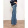 Jean wild leg en denim japonais - Katano wild horses - Boro denim
