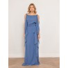 Robe longue en soie - Ruffles long dress - Lanvin