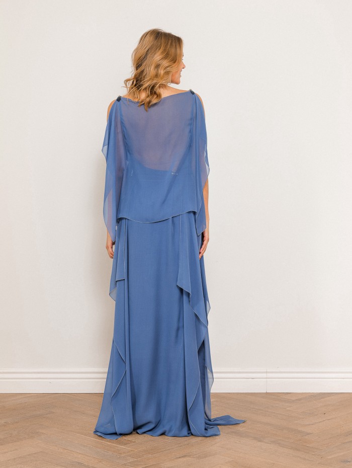 Robe longue en soie - Ruffles long dress - Lanvin
