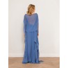 Robe longue en soie - Ruffles long dress - Lanvin