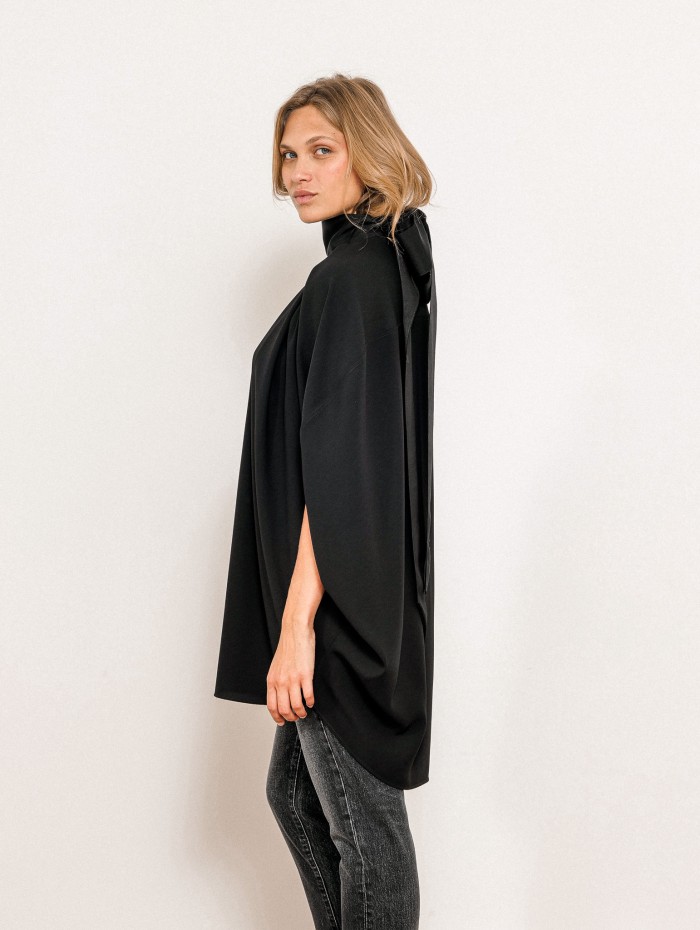 Cape col montant - Noeud - Lanvin