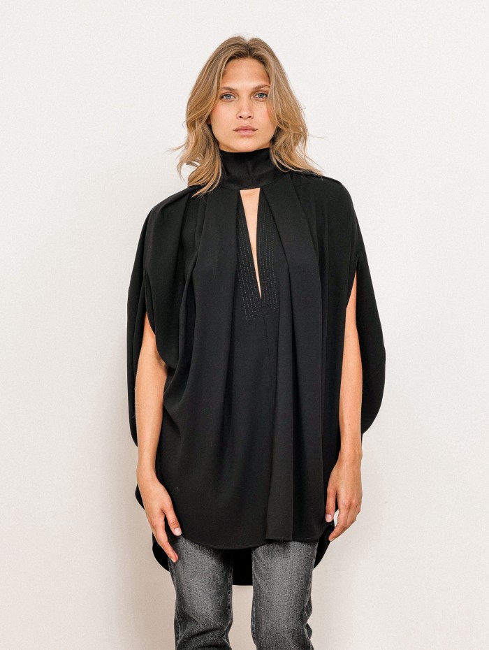 Cape col montant - Noeud - Lanvin