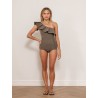 Maillot de bain une pièce taupe Orsay - Maio - Mademoiselle Pearl