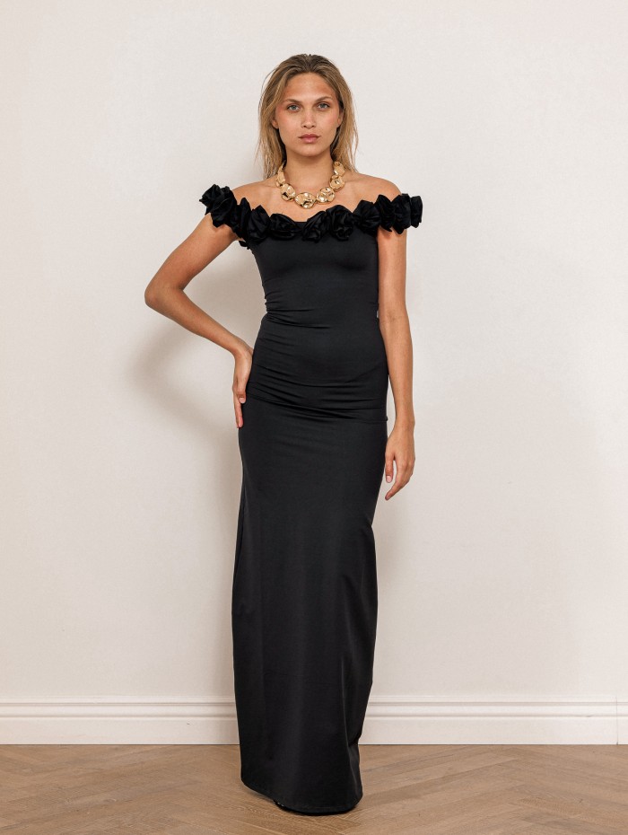 Robe longue noire - Begonia - Maiô Paris