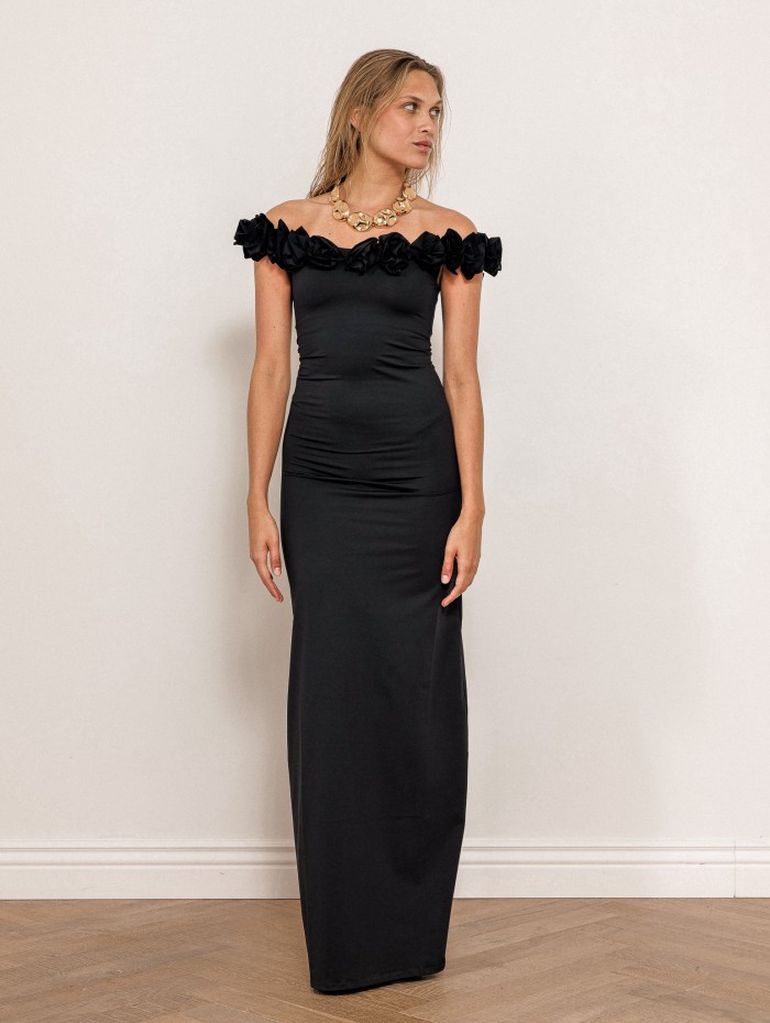 Robe longue noire - Begonia - Maiô Paris