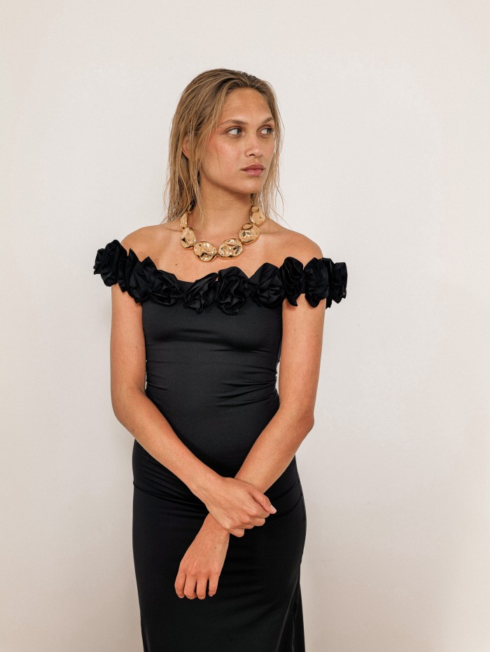 Robe longue noire - Begonia - Maiô Paris