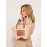 Sac en paille et en cuir - Catch - Lanvin