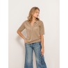 Polo en maille - Gold - Majestic Filatures