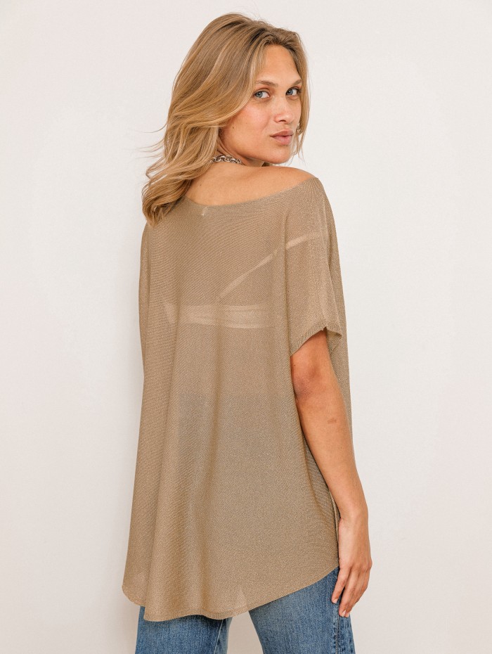 Blouse en maille - Gold - Majestic Filatures