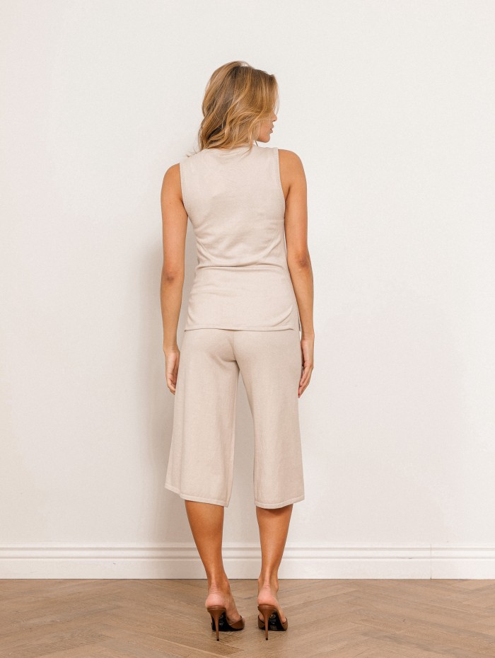 Bermuda en coton - Beige - Majestic Filatures