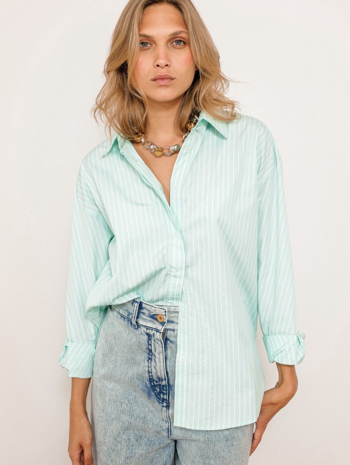 Chemise à rayures - Boyfriend - Andréa Lev