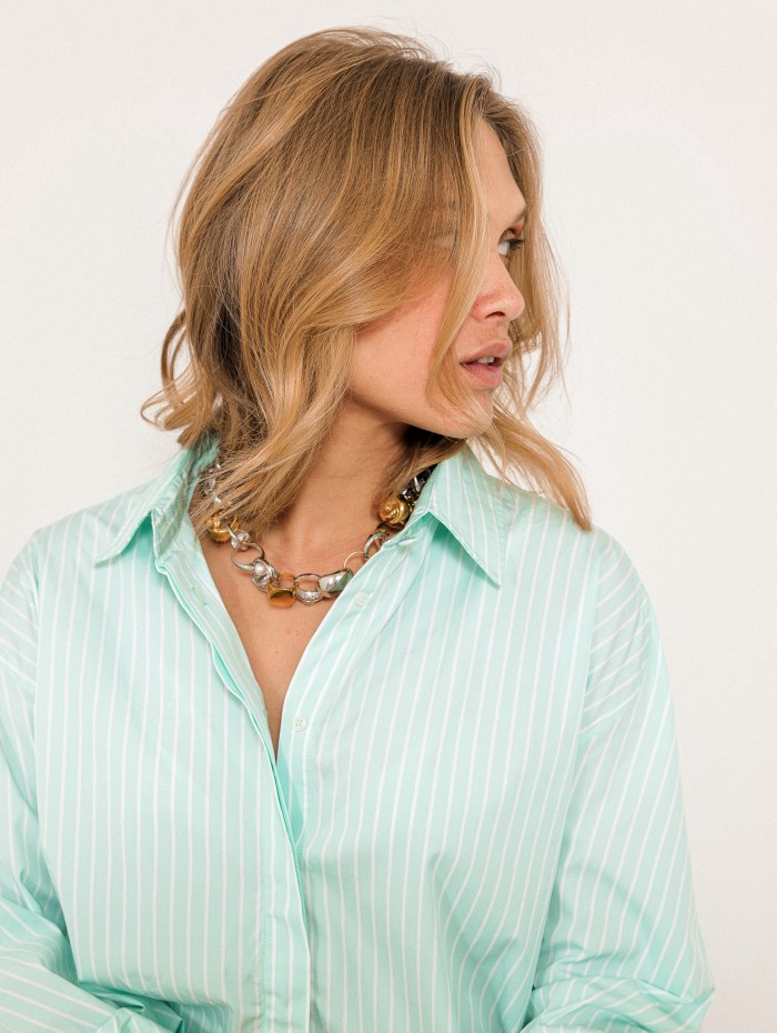 Chemise à rayures - Boyfriend - Andréa Lev