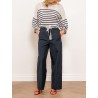 Pantalon en coton droit navy - Smmargento - Max Mara