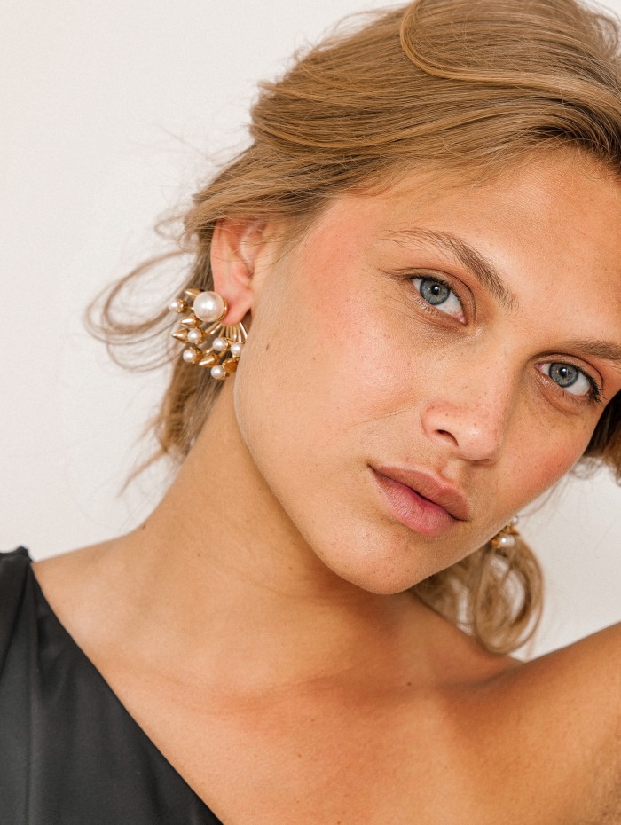 Boucles d'oreilles à perles - Hunter - Vivynrosa