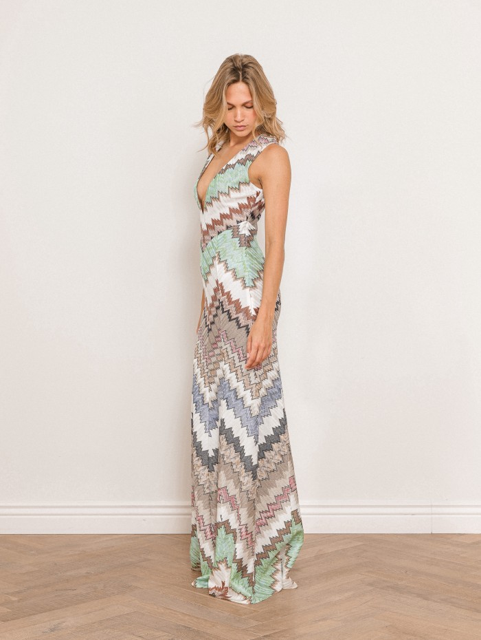 Robe longue maille raschel - Sleeveless long dress - Missoni