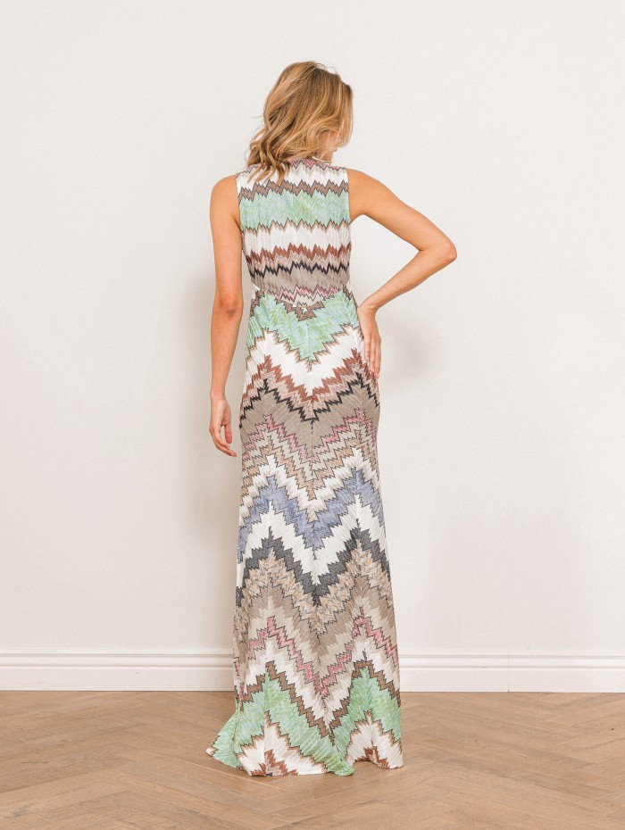 Robe longue maille raschel - Sleeveless long dress - Missoni