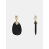 Boucles d'oreilles grand modèle - Bois solstice - Goosens Paris