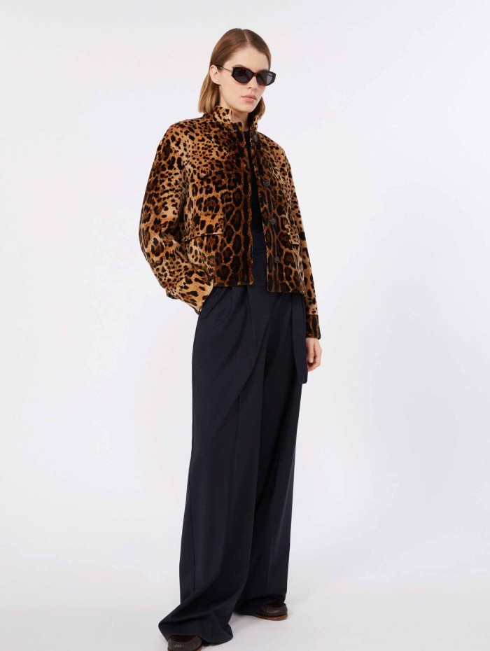 Veste en velours léopard - Edro - Max Mara